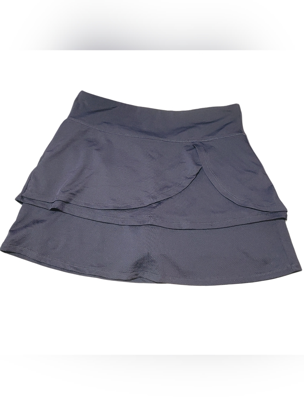 Marika Tek Dark Grey Women’s Activewear Layered Sporty Skort Size M